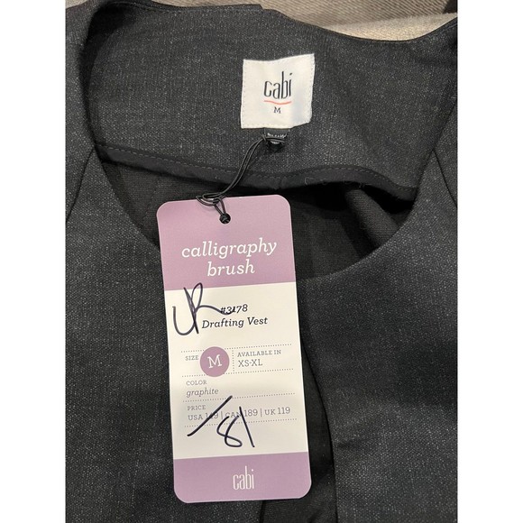 CAbi Style 3178 | Sleeveless Drafting Vest | Size M | NWT - Picture 4 of 4